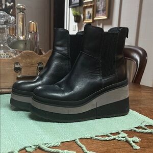 Naked Feet Black Guild Platform Boots